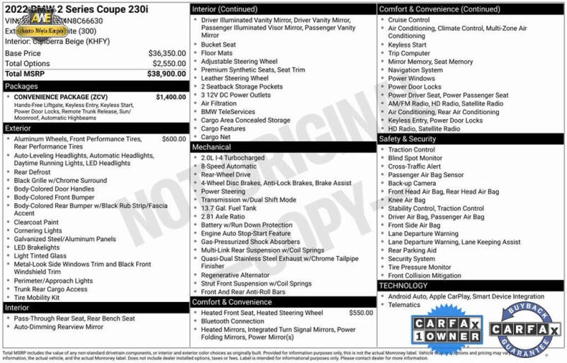 2022 BMW 2 Series 230i