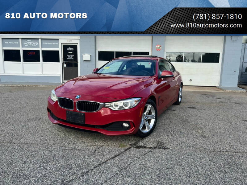 2014 BMW 4 Series for sale at 810 AUTO MOTORS in Abington MA