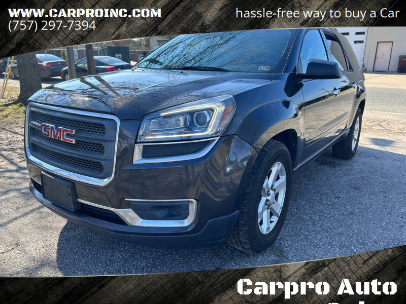 2014 GMC Acadia for sale at Carpro Auto Sales in Chesapeake VA