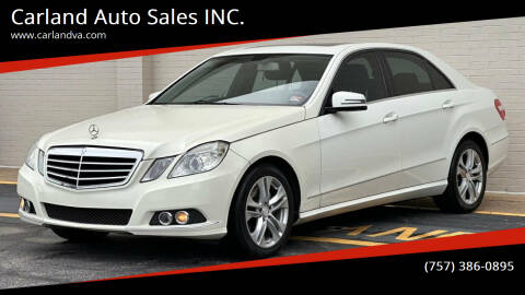 2011 Mercedes-Benz E-Class for sale at Carland Auto Sales INC. in Portsmouth VA