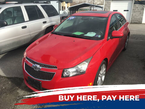 2013 Chevrolet Cruze for sale at RACEN AUTO SALES LLC in Buckhannon WV