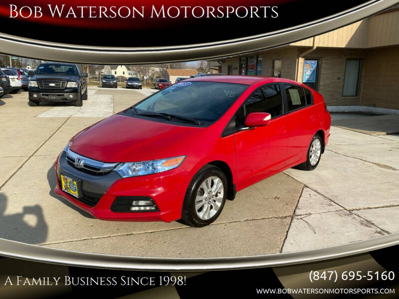 2013 Honda Insight for sale at Bob Waterson Motorsports in South Elgin IL