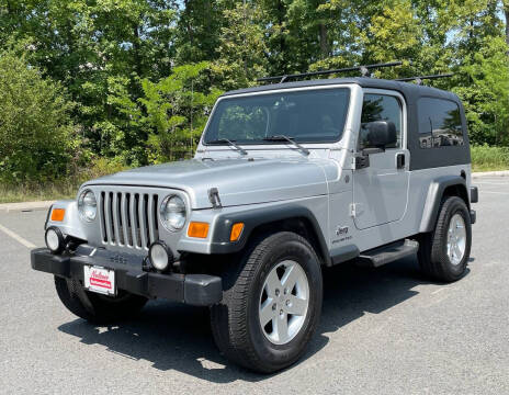 2004 Jeep Wrangler for sale at Nelson's Automotive Group in Chantilly VA