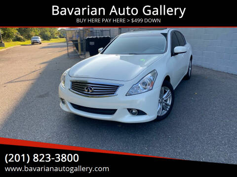 2013 Infiniti G37 Sedan for sale at Bavarian Auto Gallery in Bayonne NJ