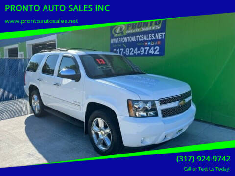 2013 Chevrolet Tahoe for sale at PRONTO AUTO SALES INC in Indianapolis IN