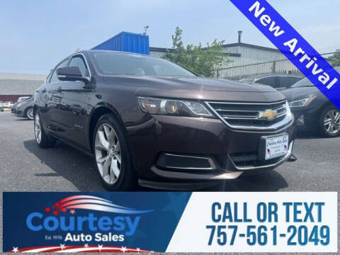 2015 Chevrolet Impala for sale at Courtesy Auto Sales in Chesapeake VA