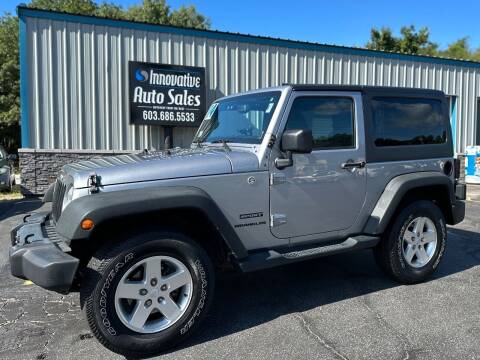 2014 Jeep Wrangler for sale at Innovative Auto Sales in Hooksett NH