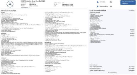 2025 Mercedes-Benz CLA CLA 250 4MATIC