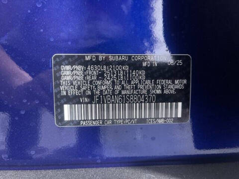 2025 Subaru WRX Limited