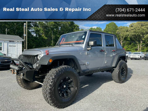 2018 Jeep Wrangler JK Unlimited for sale at Real Steal Auto Sales & Repair Inc in Gastonia NC