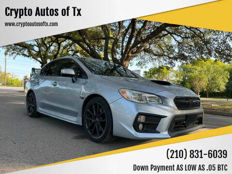 2018 Subaru WRX for sale at Crypto Autos of Tx in San Antonio TX