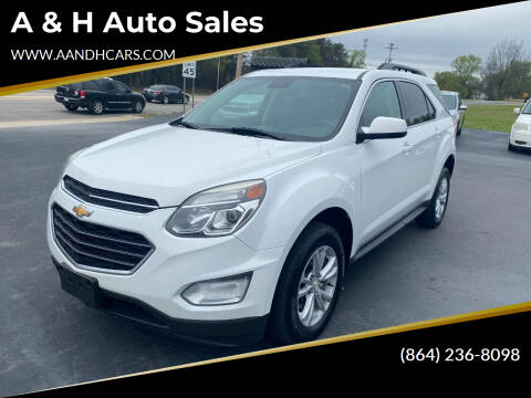 2016 Chevrolet Equinox for sale at A & H Auto Sales in Greenville SC
