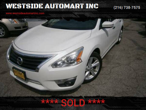 2014 Nissan Altima for sale at WESTSIDE AUTOMART INC in Cleveland OH