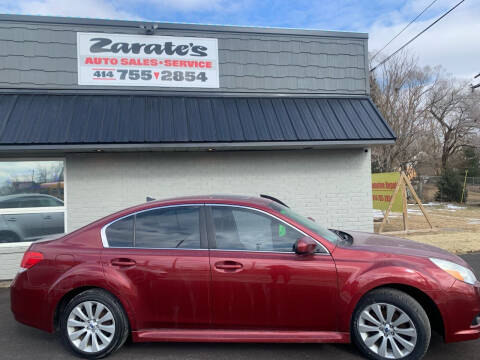 2012 Subaru Legacy for sale at Zarate's Auto Sales in Big Bend WI