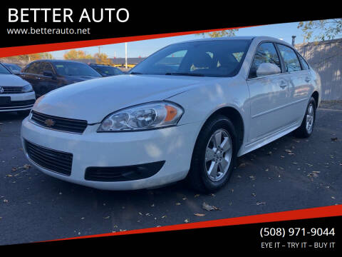 2010 Chevrolet Impala for sale at BETTER AUTO in Attleboro MA