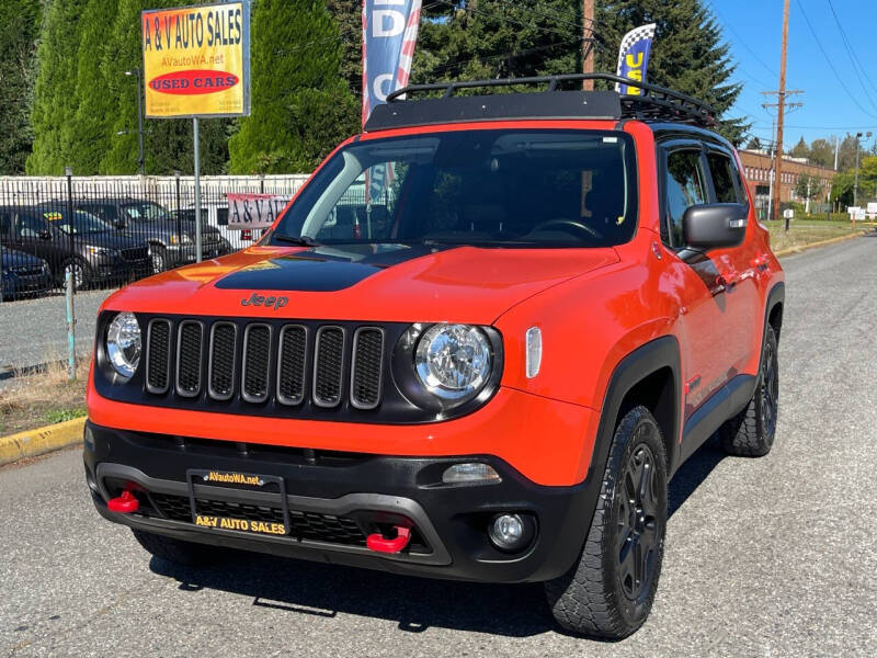 2018 Jeep Renegade for sale at A & V AUTO SALES LLC in Marysville WA