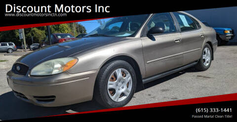 2005 Ford Taurus for sale at Discount Motors Inc in Nashville TN