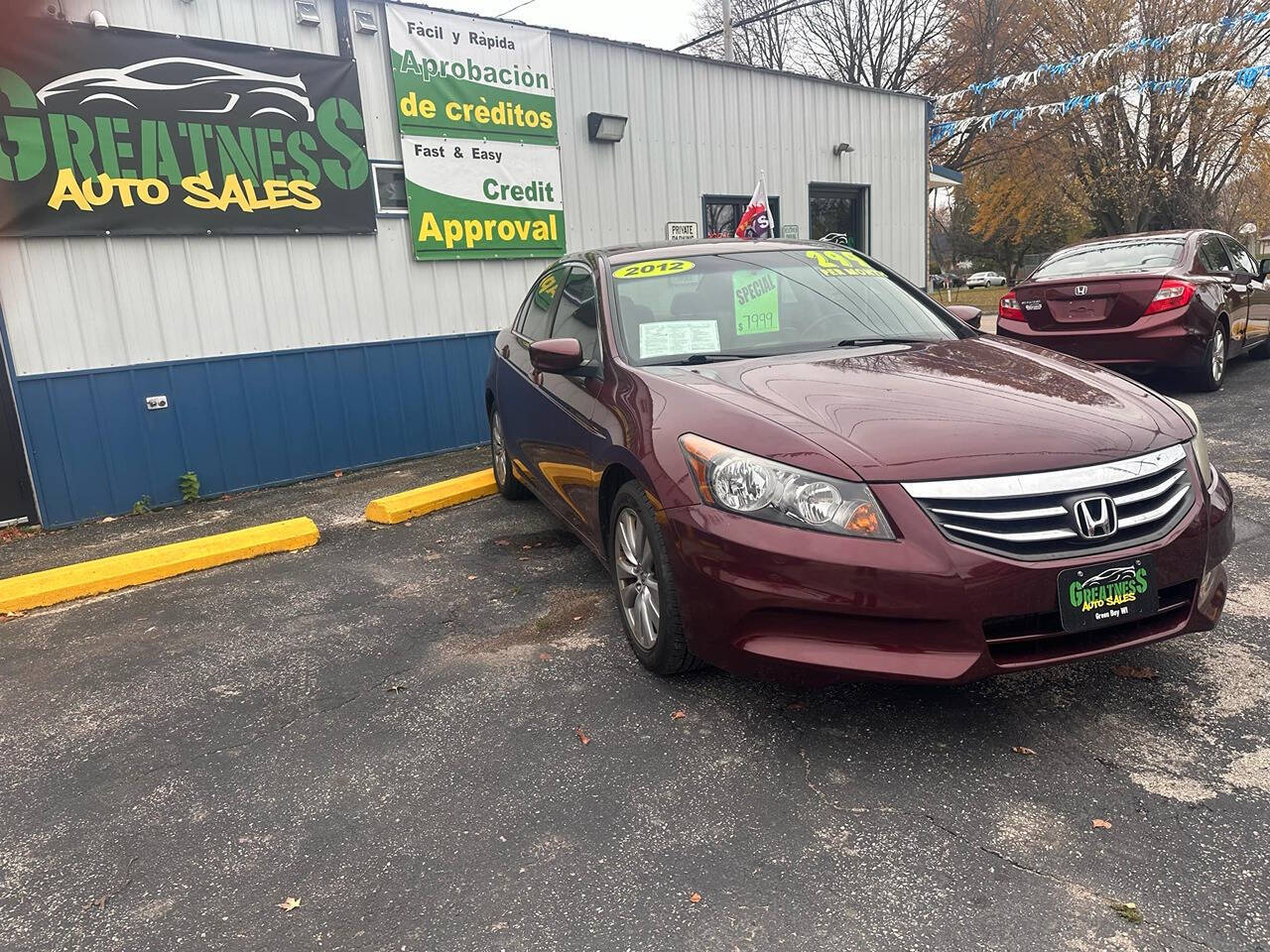 2012 Honda Accord for sale at GREATNESS AUTO SALES in Green Bay, WI