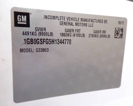 2017 Chevrolet Express 3500