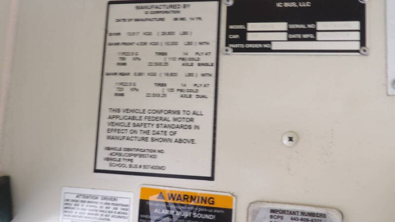 2015 IC Bus CE Series