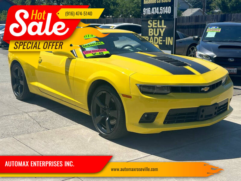 2014 Chevrolet Camaro for sale at AUTOMAX ENTERPRISES INC. in Roseville CA