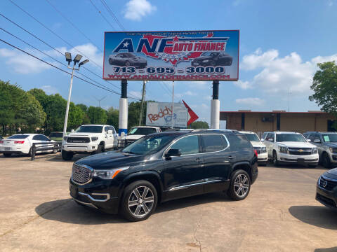 2019 GMC Acadia for sale at ANF AUTO FINANCE in Houston TX