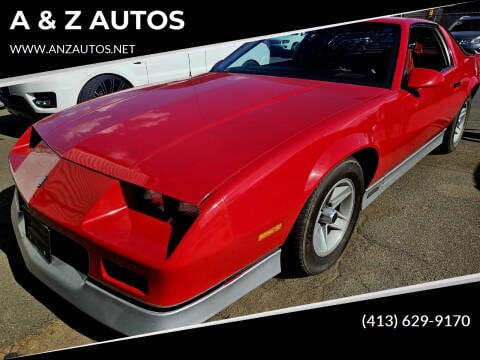 1988 Chevrolet Camaro for sale at A & Z AUTOS in Westfield MA