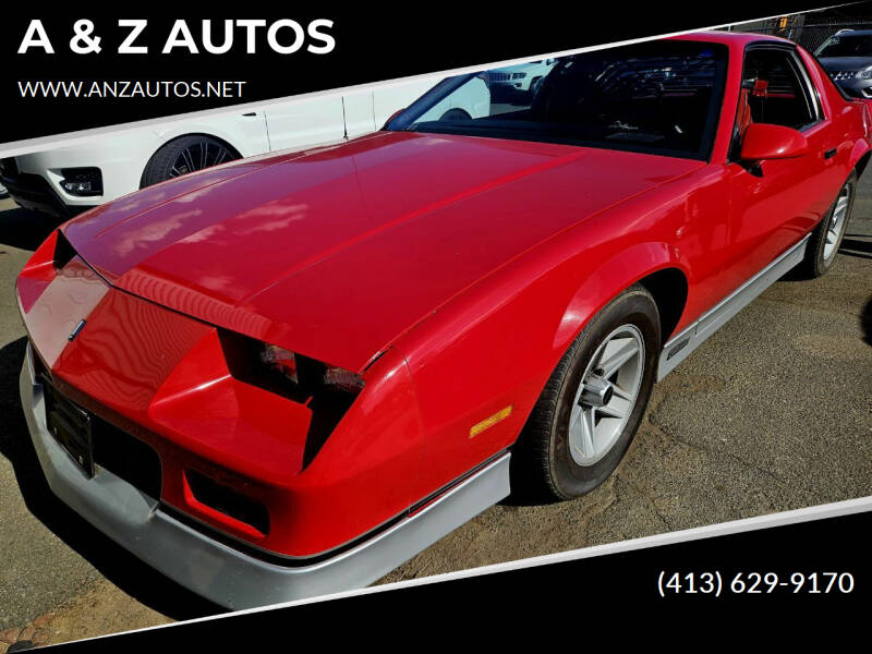 1988 Chevrolet Camaro for sale at A & Z AUTOS in Westfield MA