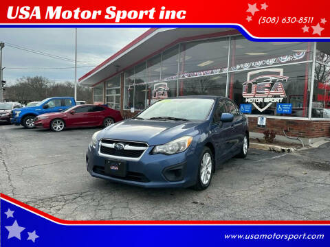 2013 Subaru Impreza for sale at USA Motor Sport inc in Marlborough MA