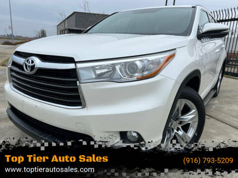 2015 Toyota Highlander for sale at Top Tier Auto Sales in Sacramento CA