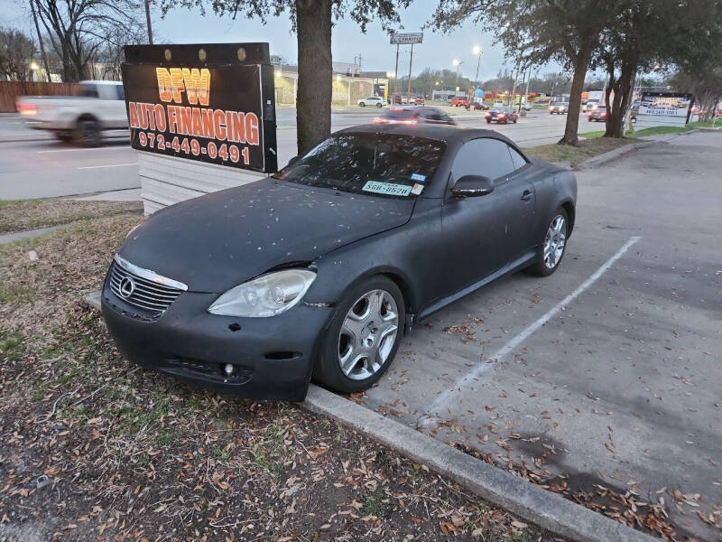 2006 Lexus SC 430 for sale at DFW AUTO FINANCING LLC in Dallas TX