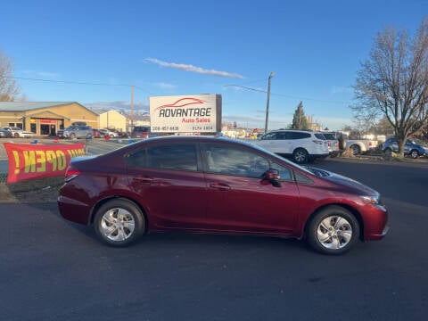 2015 Honda Civic for sale at Advantage Auto Sales in Garden City ID