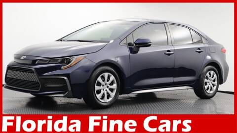 2020 Toyota Corolla for sale at Florida Fine Cars - West Palm Beach in West Palm Beach FL