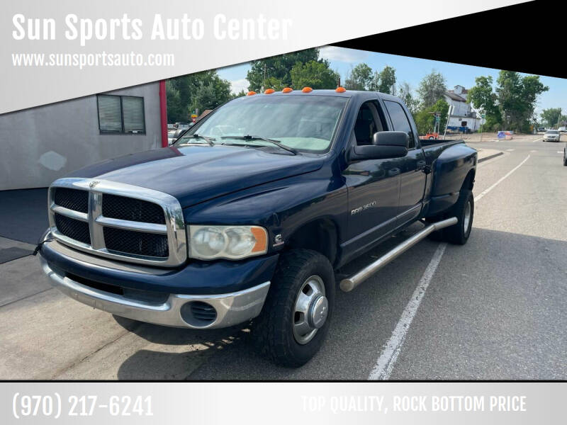 2003 Dodge Ram Pickup 3500 for sale at Sun Sports Auto Center in Loveland CO