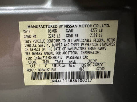 2008 Nissan Altima 2.5