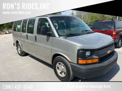 2003 Chevrolet Express for sale at RON'S RIDES,INC in Bunnell FL