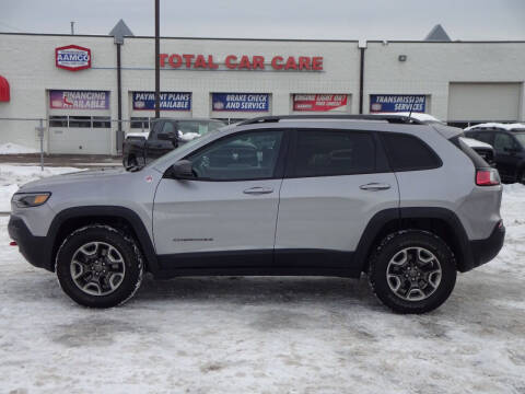 2019 Jeep Cherokee for sale at RAVMOTORS - CRYSTAL in Crystal MN