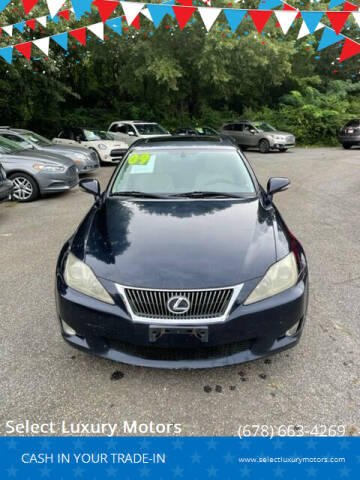 2009 Lexus IS 250 for sale at Select Luxury Motors in Cumming GA