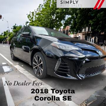 2018 Toyota Corolla for sale at Simply Auto Sales in Palm Beach Gardens FL
