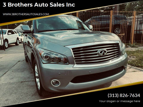 2014 Infiniti QX80 for sale at 3 Brothers Auto Sales Inc in Detroit MI