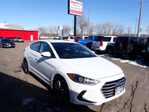 2018 Hyundai Elantra for sale at Marty's Auto Sales in Savage MN