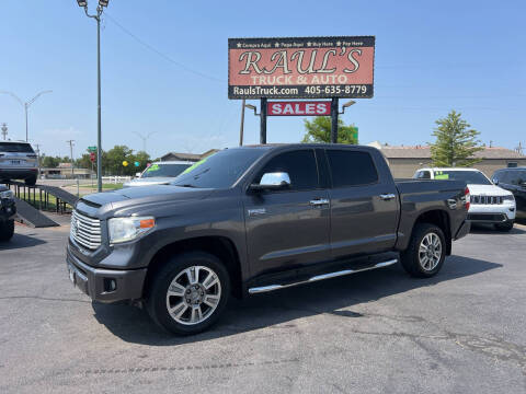 2017 Toyota Tundra for sale at RAUL'S TRUCK & AUTO SALES, INC in Oklahoma City OK