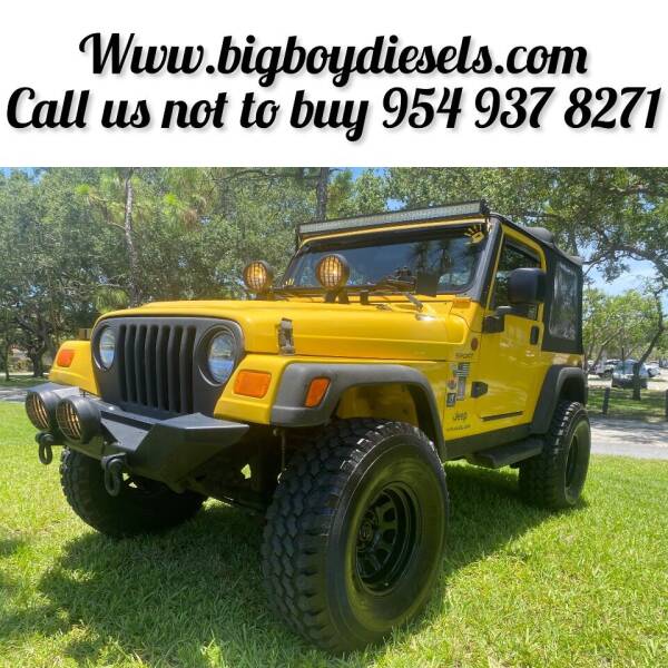 2004 Jeep Wrangler for sale at BIG BOY DIESELS in Fort Lauderdale FL