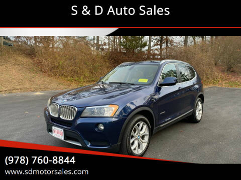 2011 BMW X3 for sale at S & D Auto Sales in Maynard MA