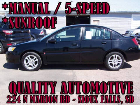 2004 Saturn Ion for sale at Quality Automotive in Sioux Falls SD