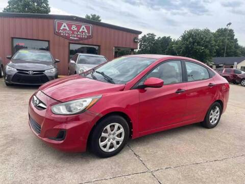 2012 Hyundai Accent for sale at A & A Auto Sales in Fayetteville AR