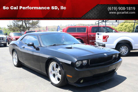 2010 Dodge Challenger for sale at So Cal Performance SD, llc in San Diego CA