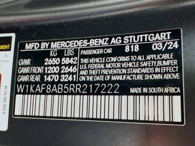 2024 Mercedes-Benz C-Class AMG C 63 S E Performance