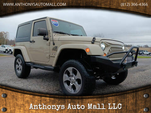 2017 Jeep Wrangler for sale at Anthonys Auto Mall LLC in New Salisbury IN