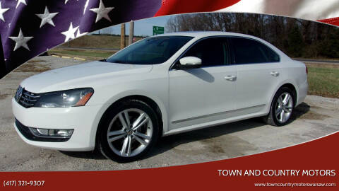 2013 Volkswagen Passat for sale at Town and Country Motors in Warsaw MO